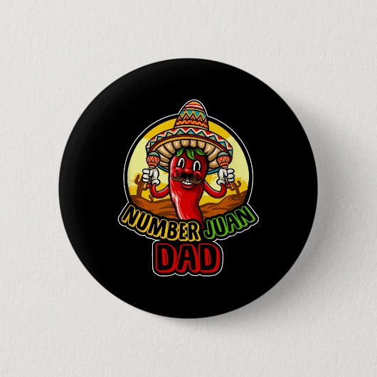 Spanisch-mexikanische Vatertag Geschenk für jeden Button (Vorderseite)