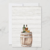 Spanisch-Mexikanischer Western-Whiskey Cowboy Adul Einladung (Rückseite)