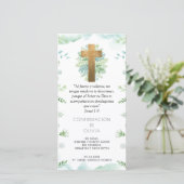 Spanisch, Mint Greenery Confirmation Lesezeichen G Dankeskarte (Stehend Vorderseite)