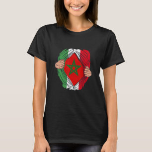 Spanisch mit marokkanischen Wurzeln Maroc Flag mit T-Shirt