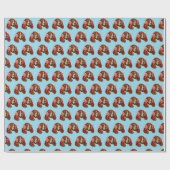 Spanisch mit rosa Earmuffs Geschenkpapier (Flach)