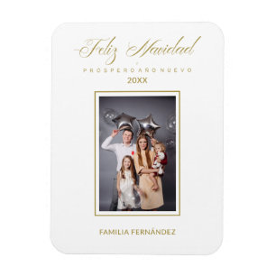 Spanisch Moderne Elegante Schicke Weihnachtsfoto F Magnet