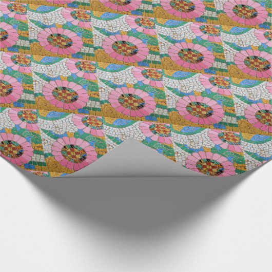 Spanisch-Mosaik Geschenkpapier (Ecke)