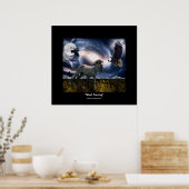 Spanisch Mustang, Bald Adler & Galaxy Art Poster (Küche)