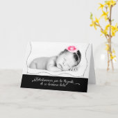 Spanisch New Baby Herzlichen Glückwunsch Baby Girl Karte (Gelbe Blume)