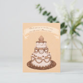 Spanisch nicht mehr 2-1 Fleisch~Wedgecake Scriptur Postkarte (Stehend Vorderseite)