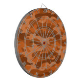 Spanisch Orange Monocolor Camo Dartscheibe (Vorderseite Links)