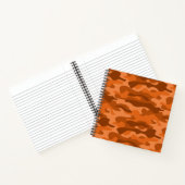 Spanisch Orange Monocolor Camo Notizblock (Innenseite)