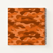 Spanisch Orange Monocolor Camo Notizblock (Rückseite)