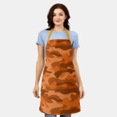 Spanisch Orange Monocolor Camo Schürze (Getragen)