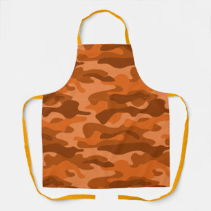 Spanisch Orange Monocolor Camo Schürze