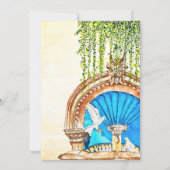 Spanisch, Original Wasserfarbe Altes Mexiko Brunne Save The Date (Rückseite)