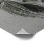 Spanisch Pferd zeichnend Plakat (Ecke)