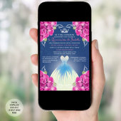 SPANISCH PINK & BLAUE QUINCEAÑERA | EINLADUNG