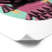 Spanisch Pink Dress Matryoshka Poster (Ecke)