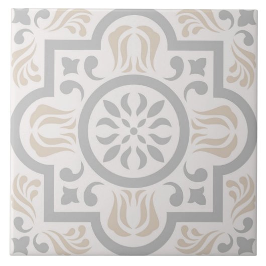 Spanisch Portugiesisch Boho Fliese (Vorderseite)
