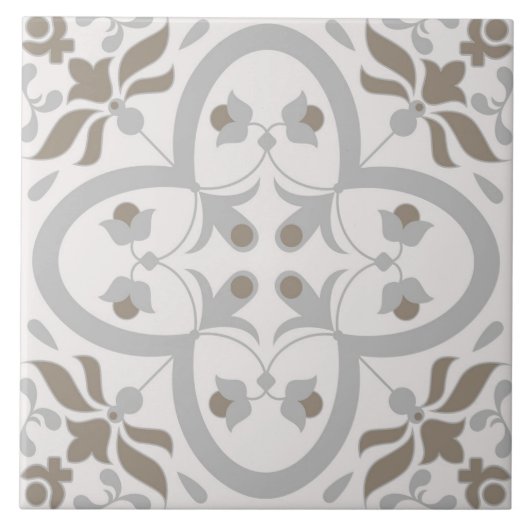 Spanisch Portugiesisch Boho Fliese (Vorderseite)