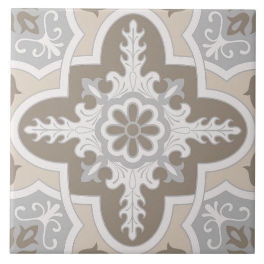 Spanisch Portugiesisch Boho Fliese (Vorderseite)