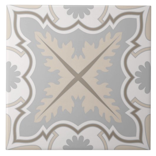 Spanisch Portugiesisch Boho Fliese (Vorderseite)