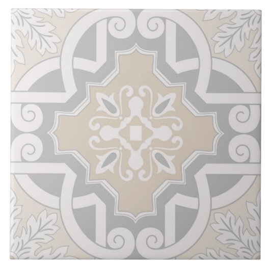 Spanisch Portugiesisch Boho Fliese (Vorderseite)