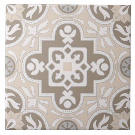 Spanisch Portugiesisch Boho Fliese (Vorderseite)