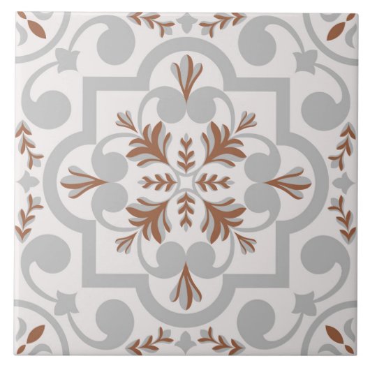 Spanisch Portugiesisch Boho Fliese (Vorderseite)