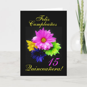 Spanisch: Quinceanera 15.00 Uhr, B-Tag Einladung