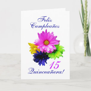 Spanisch: Quinceanera 15.00 Uhr, B-Tag Einladung