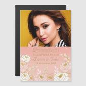 Spanisch Quinceanera Save the Date Reserva la Fech Magnetkarte (Vorne/Hinten)