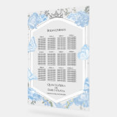Spanisch-Quinceanera-Sitzkarte Sig Blau Acrylschild (Winkel)