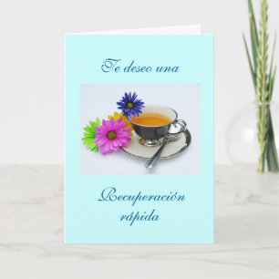 Spanisch: Recuperación- taza de té / Wohlfühlen Karte