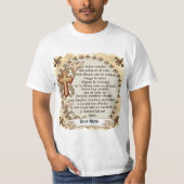 Spanisch Revised Lords Prayer T - Shirt (Vorderseite)