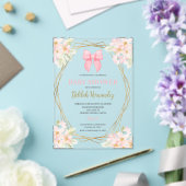 Spanisch Rosa Blütendusche Einladung (In Situ (Hochzeit))