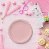Spanisch Rosa Farbe Pappteller (Party)