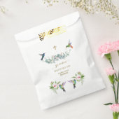 Spanisch Rosa Hibiskus Blume Eukalyptus Bautizo Geschenktütchen (Versiegelt)