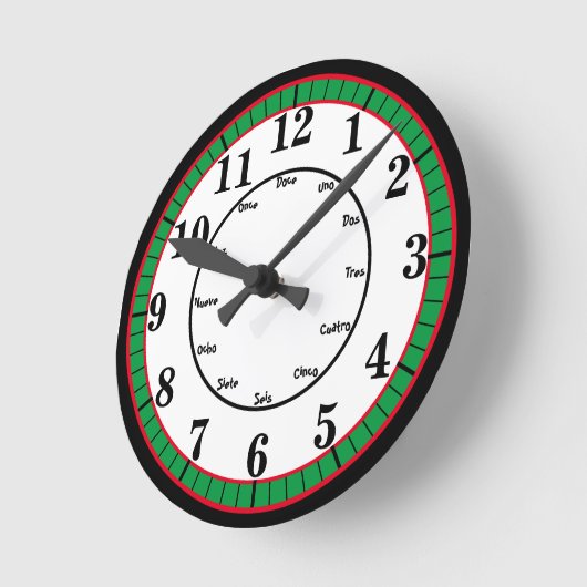 Spanisch Runde Wanduhr (Winkel)