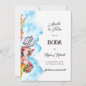 Spanisch San Miguel de Allende Save the Date Einladung (Vorderseite)