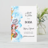 Spanisch San Miguel de Allende Save the Date Einladung (Stehend Vorderseite)