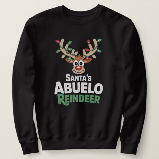 Spanisch: Santas Abuelo-Rentier Sweatshirt (Design vorne)