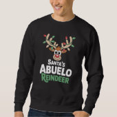 Spanisch: Santas Abuelo-Rentier Sweatshirt (Vorderseite)