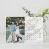 Spanisch Save the Date Kalender Marbella Imitate G Einladung (Stehend Vorderseite)