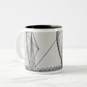 Spanisch Ship Zweifarbige Tasse (Vorderseite Links)