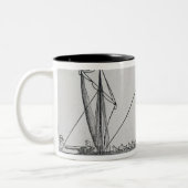 Spanisch Ship Zweifarbige Tasse (Links)