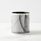 Spanisch Ship Zweifarbige Tasse (Mittel)