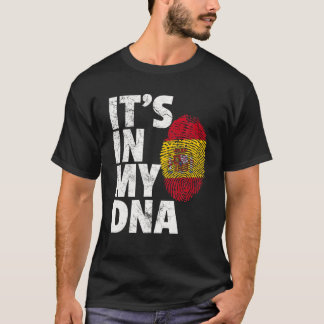 Spanisch Spanien Flagge Es ist in meiner DNA Weihn T-Shirt