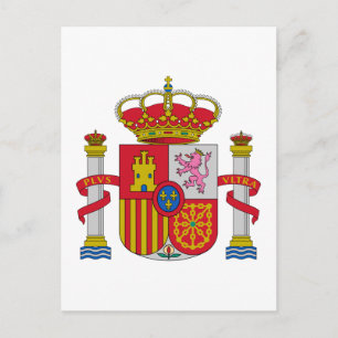 Spanisch Spanien Offizieller Wappen Heraldry Symbo Postkarte