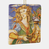 Spanisch-Spanische Frau Cornucopia Mosaik Keramikornament (Rechts)