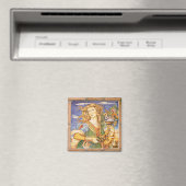 Spanisch-Spanische Frau Cornucopia Mosaik Magnet (In Situ (Geschirrspüler))