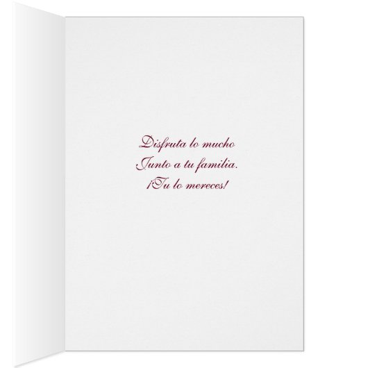 Spanisch: Spezieller Tag (Innen (Rechts))