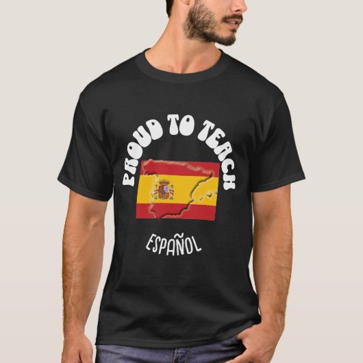 Spanisch-Sprachlehrer STOLZ, ESPAÑOL zu unterricht T-Shirt (Vorderseite)